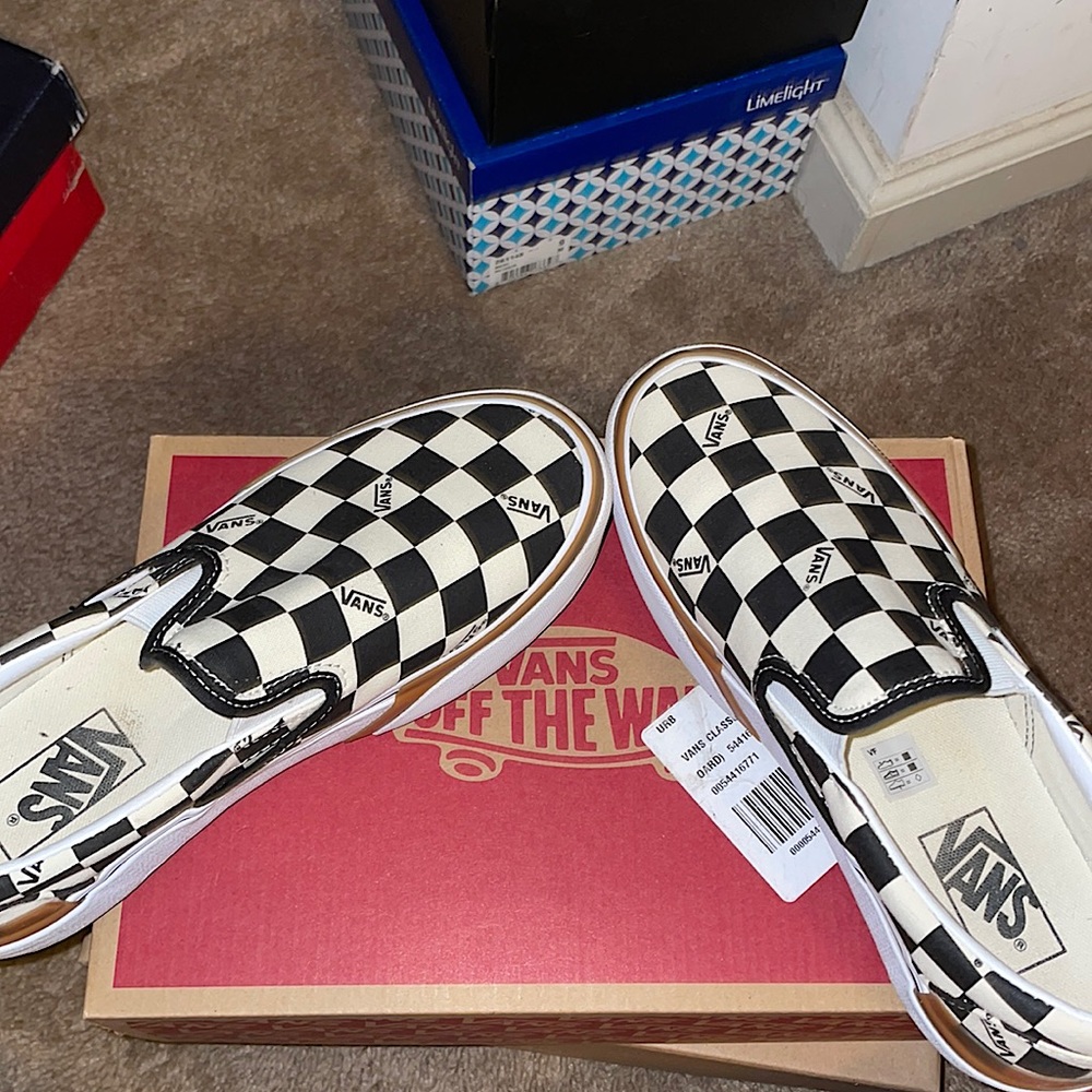 Vans Checkerboard slip ons